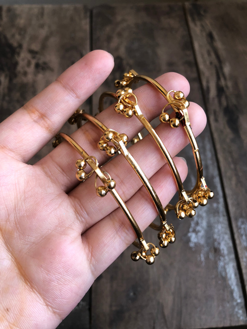 Golden Ghungro bangles