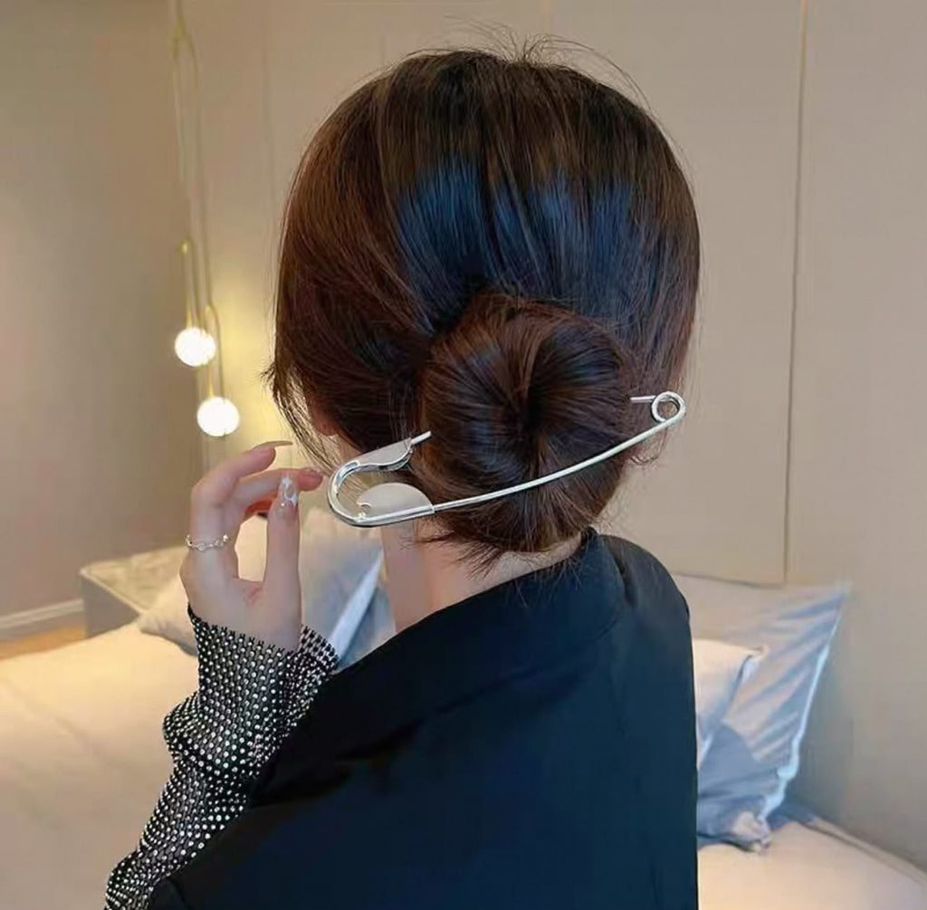 Safety Pin Hair Clip