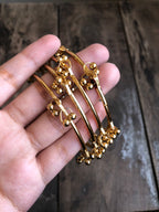 Golden Ghungro bangles