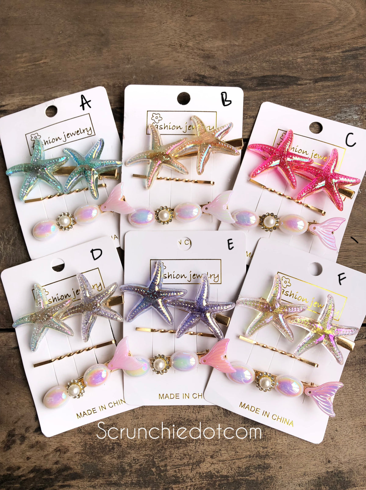 Starfish clips