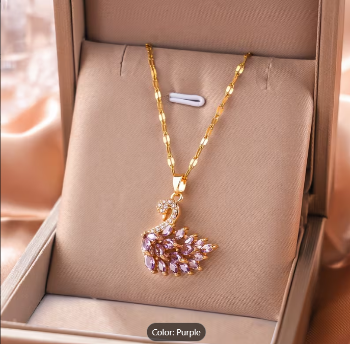 Swan Zirconia Necklace
