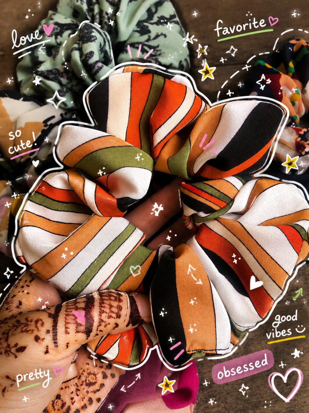 Printed Scrunchies