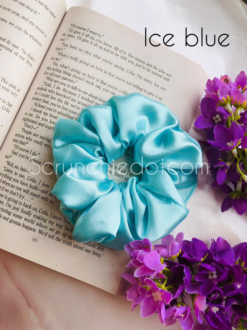 Ice Blue Scrunchie
